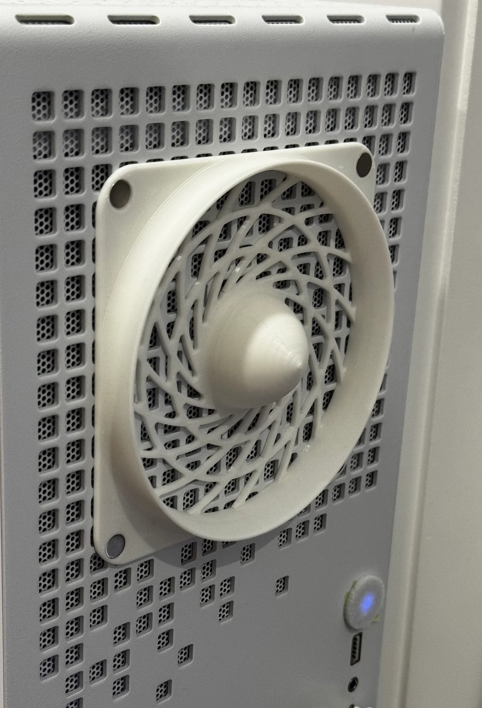 Cửa hút gió dạng ống cho fan 120mm kèm Noctua Grill 1