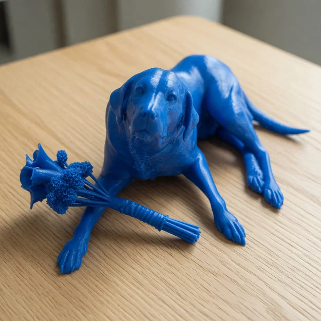 Mô hình 3D chó Labrador Anne - Kỷ vật tưởng nhớ thú cưng ý nghĩa - Image 1