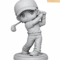 Chibi Golfer – Mô hình tượng 3D chibi - Thumbnail 1