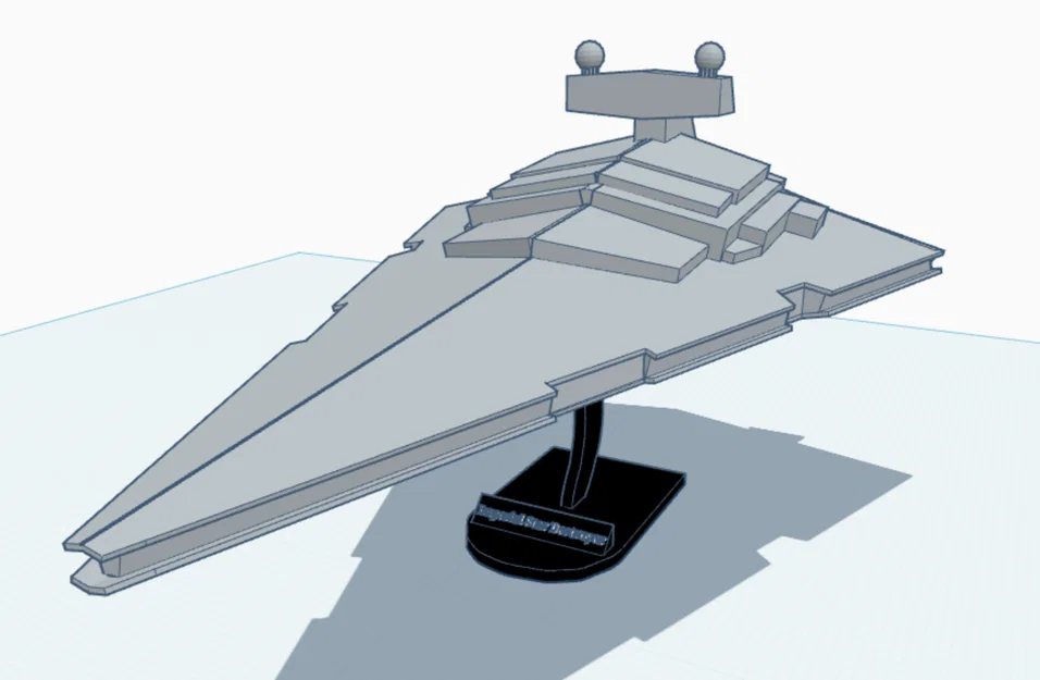 Mô hình 3D tàu chiến Imperial Star Destroyer từ Star Wars - Image 2