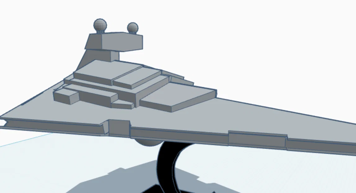Mô hình 3D tàu chiến Imperial Star Destroyer từ Star Wars - Image 3