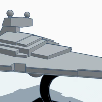 Mô hình 3D tàu chiến Imperial Star Destroyer từ Star Wars