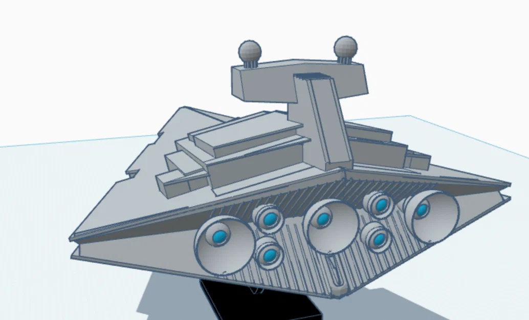 Mô hình 3D tàu chiến Imperial Star Destroyer từ Star Wars - Image 5