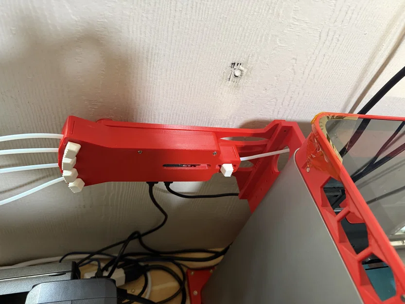 9.1 Bambu AMS Hub Flat Mount: Bracket dời sang trái kèm standoff - Image 1