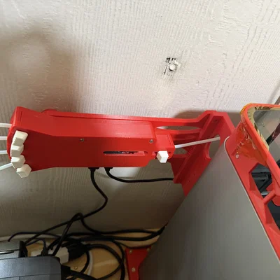9.1 Bambu AMS Hub Flat Mount: Bracket dời sang trái kèm standoff