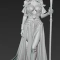 Mô hình 3D Nữ Tư tế Giả tưởng Fantasy Priestess 1 (Tỉ lệ 1:24) - Thumbnail 2