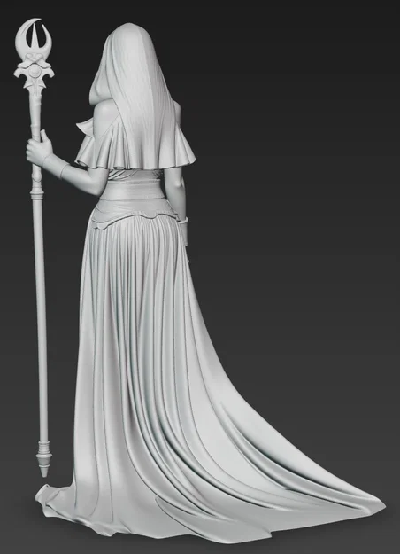Mô hình 3D Nữ Tư tế Giả tưởng Fantasy Priestess 1 (Tỉ lệ 1:24) - Image 3