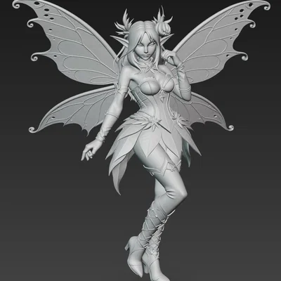 Mô hình nàng tiên Fairy 1 cực chất cho máy in 3D Resin