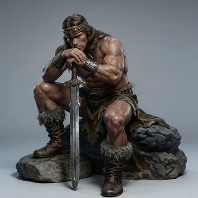 Mô hình Conan the Barbarian 3D - Chiến binh huyền thoại cho dân chơi resin