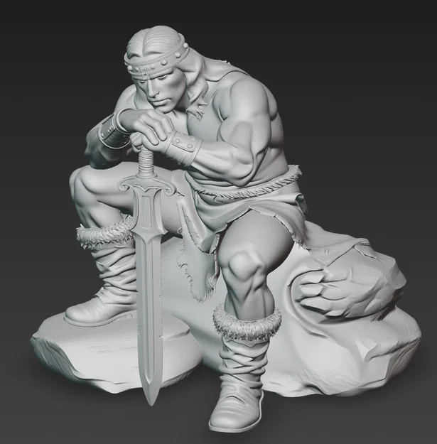 Mô hình Conan the Barbarian 3D - Chiến binh huyền thoại cho dân chơi resin - Image 2