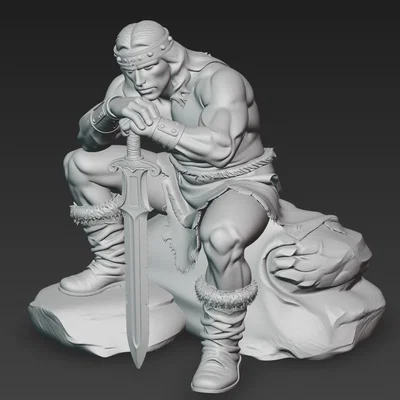 Mô hình Conan the Barbarian 3D - Chiến binh huyền thoại cho dân chơi resin