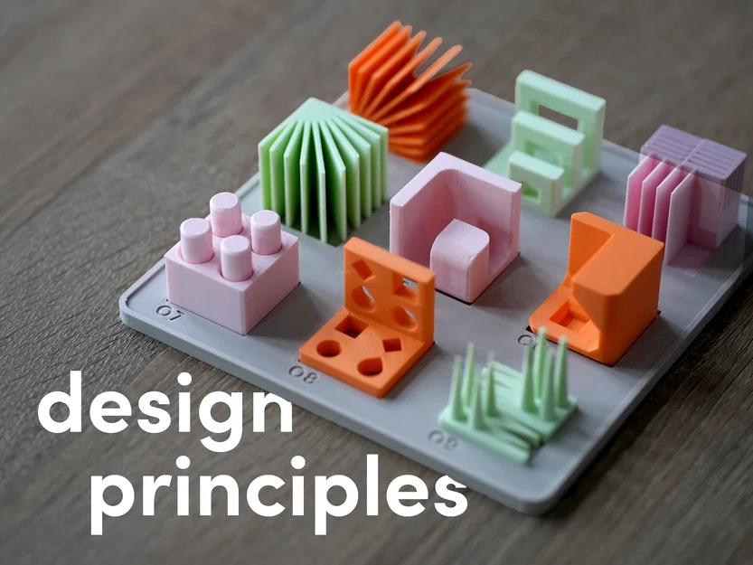 Bộ Model Nguyên Tắc Thiết Kế Cho In 3D (FFF) - 3D Printing Design Principles Model Set - Image 1