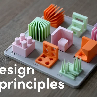 Bộ Model Nguyên Tắc Thiết Kế Cho In 3D (FFF) - 3D Printing Design Principles Model Set