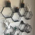 Kệ Treo Tường Hình Lục Giác 3D (Hexagon Shelf Storage) Độc Đáo - Thumbnail 1