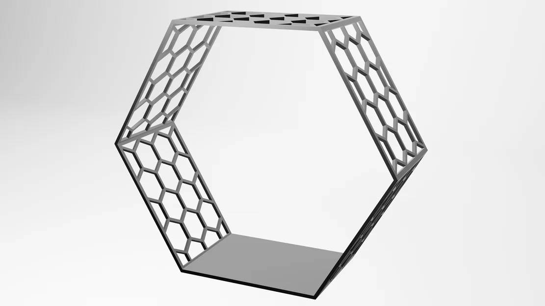Kệ Treo Tường Hình Lục Giác 3D (Hexagon Shelf Storage) Độc Đáo - Image 2