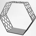 Kệ Treo Tường Hình Lục Giác 3D (Hexagon Shelf Storage) Độc Đáo - Thumbnail 2