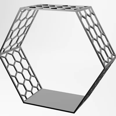 Kệ Treo Tường Hình Lục Giác 3D (Hexagon Shelf Storage) Độc Đáo