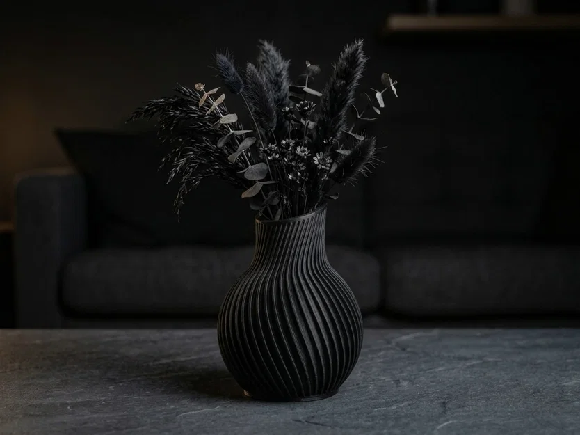 Bình hoa phong cách Japandi tối giản - Mẫu in 3D decor đẹp mắt - Image 3