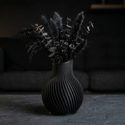Bình hoa phong cách Japandi tối giản - Mẫu in 3D decor đẹp mắt