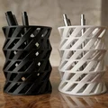 Cốc cắm bút in 3D thiết kế lưới xoắn ốc hiện đại - Thumbnail 1