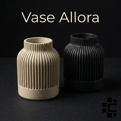 Bình hoa trang trí phong cách Japandi Allora - File in 3D đẹp