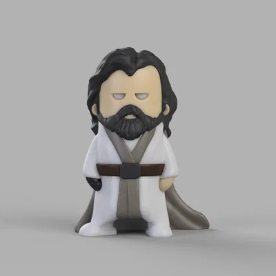 Mô hình in 3D Mini Luke Skywalker phong cách Chibi đáng yêu
