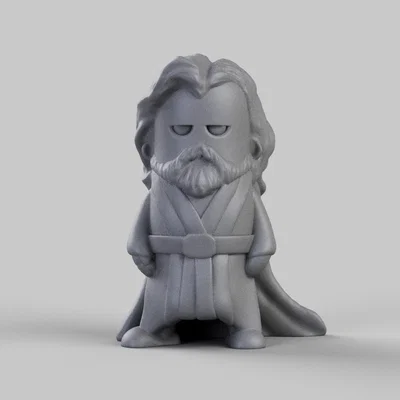 Mô hình in 3D Mini Luke Skywalker phong cách Chibi đáng yêu