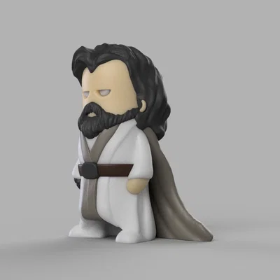 Mô hình in 3D Mini Luke Skywalker phong cách Chibi đáng yêu
