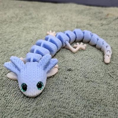 Axolotl Mắt Bự Đan Len – Tương thích mắt thủy tinh 6mm + 8mm