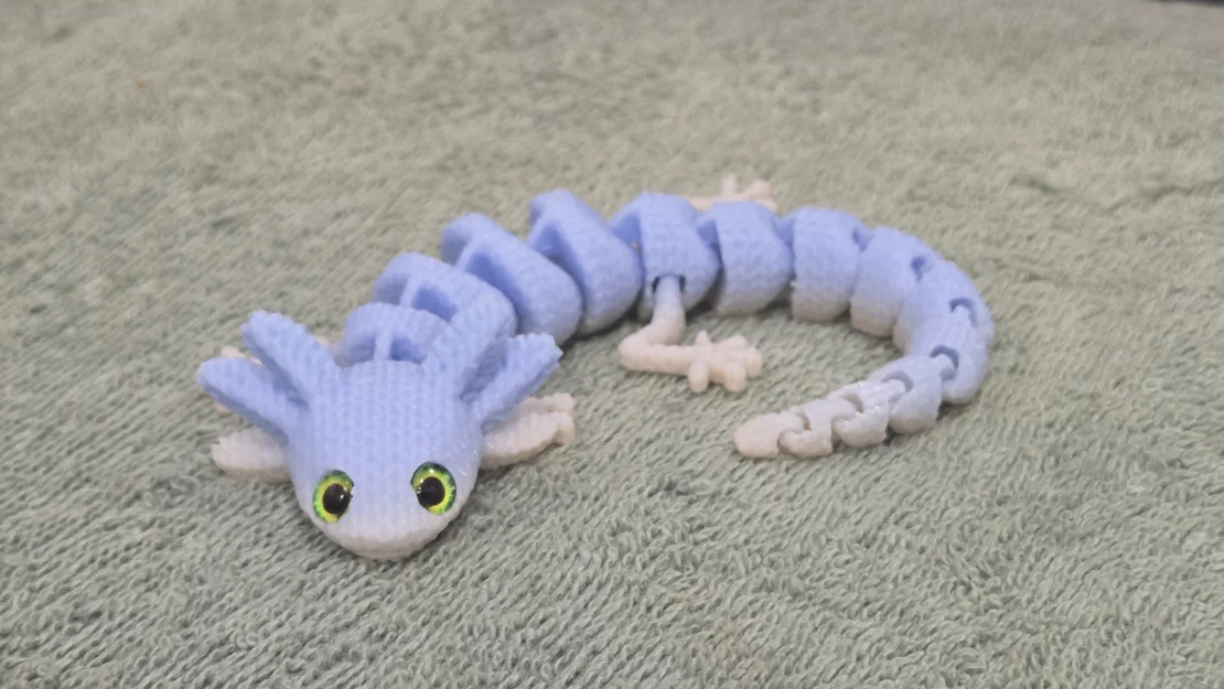 Axolotl Mắt Bự Đan Len – Tương thích mắt thủy tinh 6mm + 8mm - Image 6