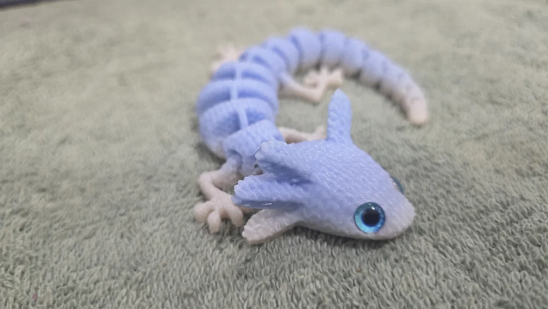 Axolotl Mắt Bự Đan Len – Tương thích mắt thủy tinh 6mm + 8mm - Image 7