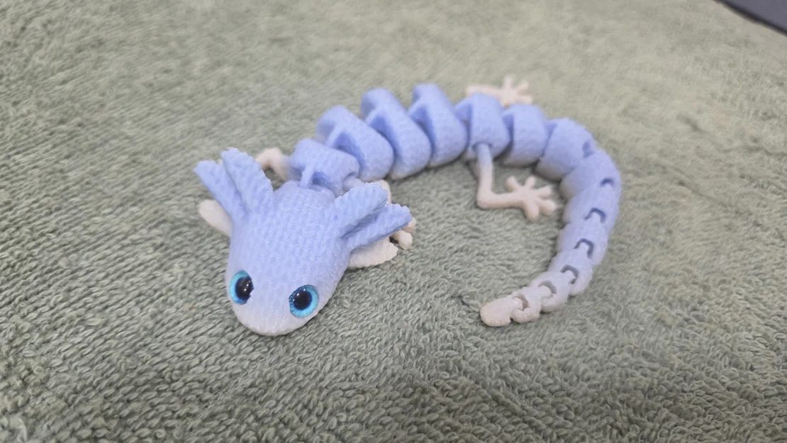 Axolotl Mắt Bự Đan Len – Tương thích mắt thủy tinh 6mm + 8mm - Image 8