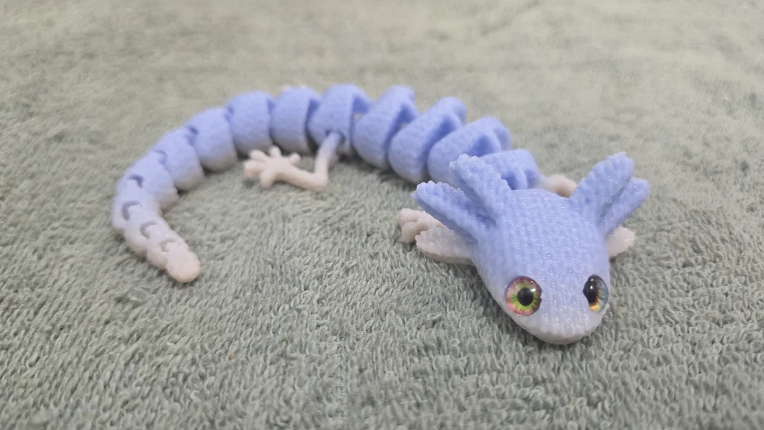 Axolotl Mắt Bự Đan Len – Tương thích mắt thủy tinh 6mm + 8mm - Image 9