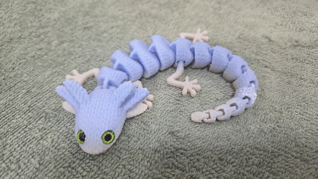 Axolotl Mắt Bự Đan Len – Tương thích mắt thủy tinh 6mm + 8mm - Image 12
