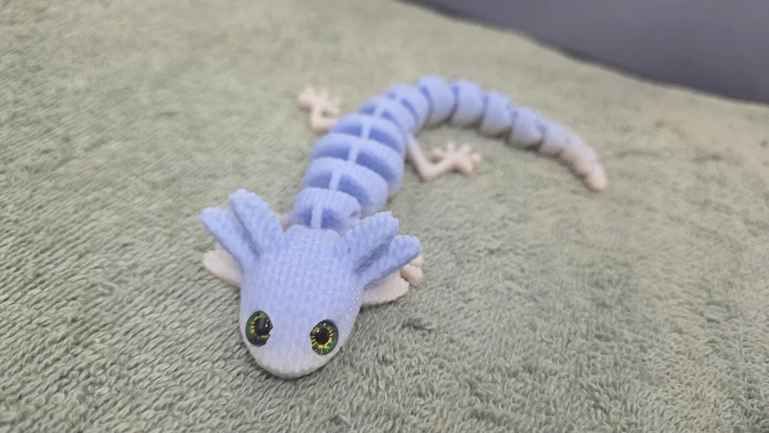 Axolotl Mắt Bự Đan Len – Tương thích mắt thủy tinh 6mm + 8mm - Image 16