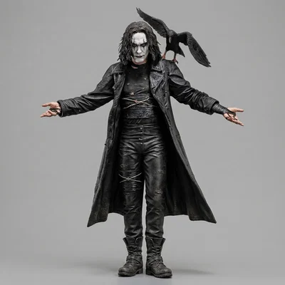 Mô hình 3D nhân vật Eric Draven - The Crow (1994) chất lượng cao