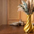 Bình Cắm Modern Gold Twisted Droplet Vase – Giọt Nước Xoắn Vàng Hiện Đại - Thumbnail 3