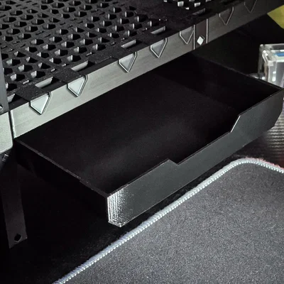 Hệ Kệ Modular Honeycomb Kèm Ngăn Kéo Snap-Fit Treo Dưới Kệ