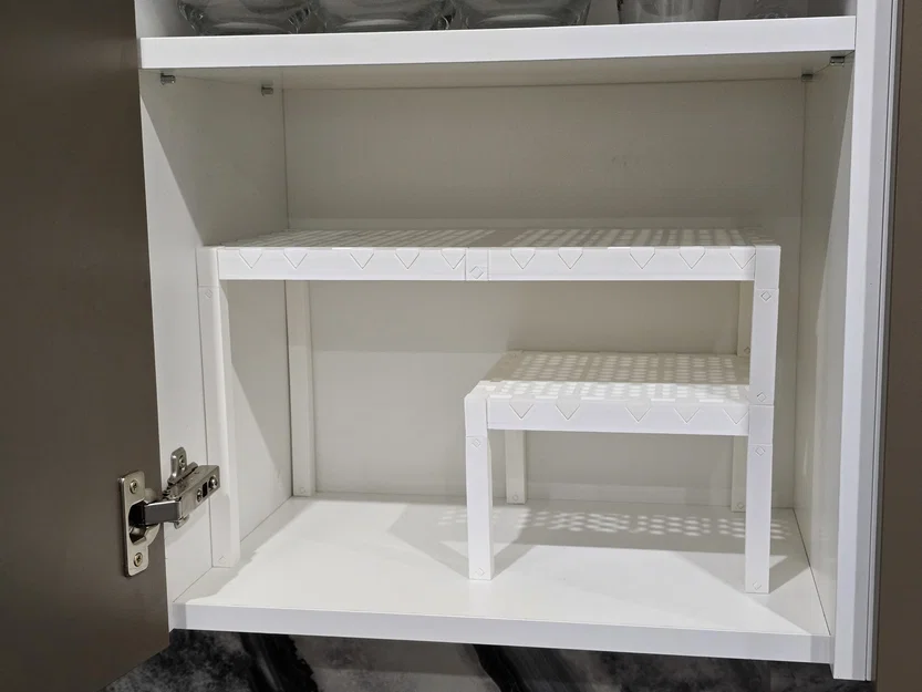 Hệ Kệ Modular Honeycomb Kèm Ngăn Kéo Snap-Fit Treo Dưới Kệ - Image 4