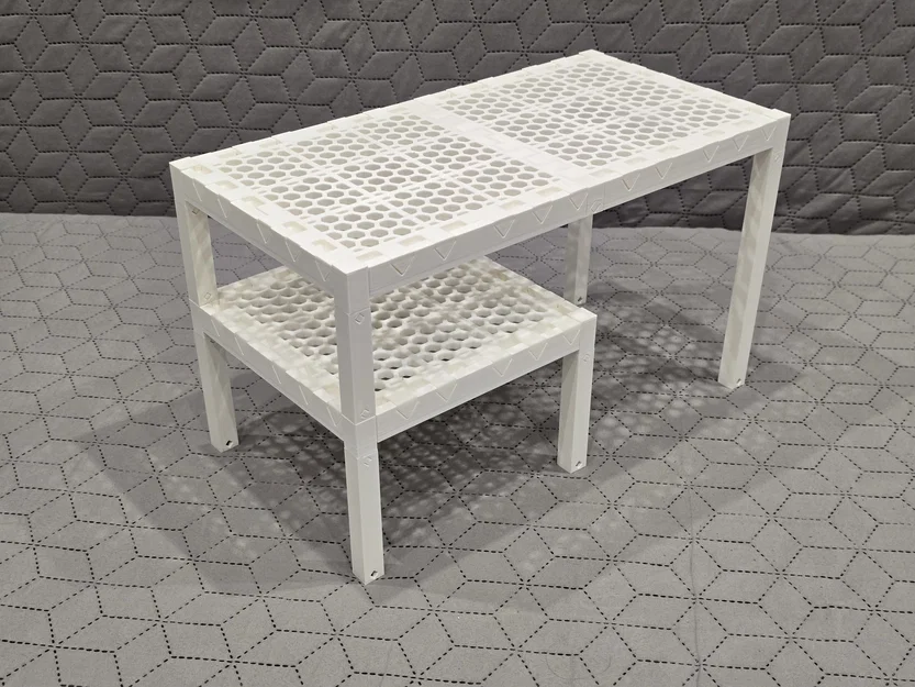 Hệ Kệ Modular Honeycomb Kèm Ngăn Kéo Snap-Fit Treo Dưới Kệ - Image 5
