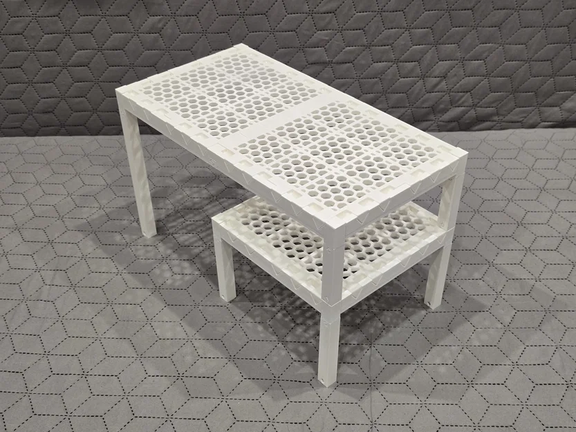 Hệ Kệ Modular Honeycomb Kèm Ngăn Kéo Snap-Fit Treo Dưới Kệ - Image 6