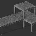 Hệ Kệ Modular Honeycomb Kèm Ngăn Kéo Snap-Fit Treo Dưới Kệ - Thumbnail 9