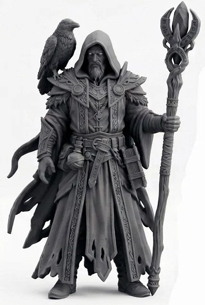 Mô hình Phù thủy tà ác 32mm cho Board Game và RPG - Image 1