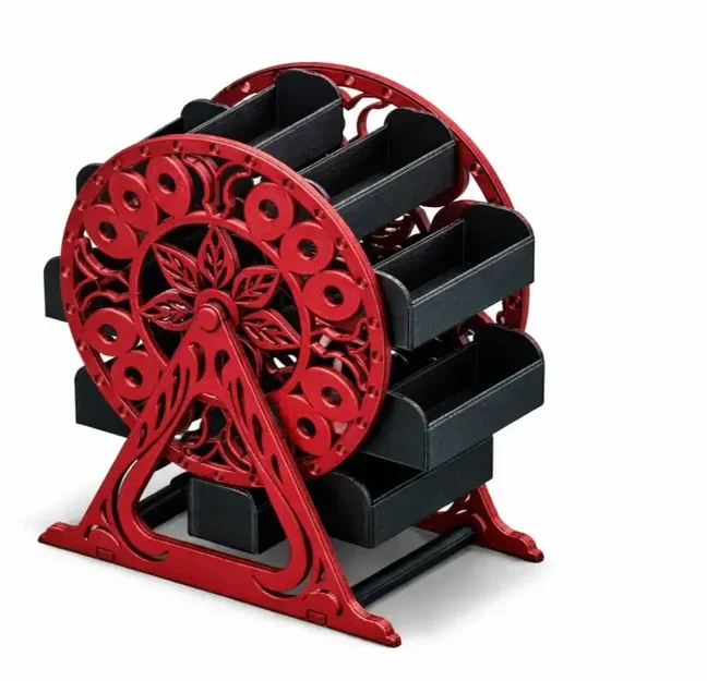 Khay Organizer Ferris Wheel Xoay – Lưu Trữ Modular In 3D - Image 1