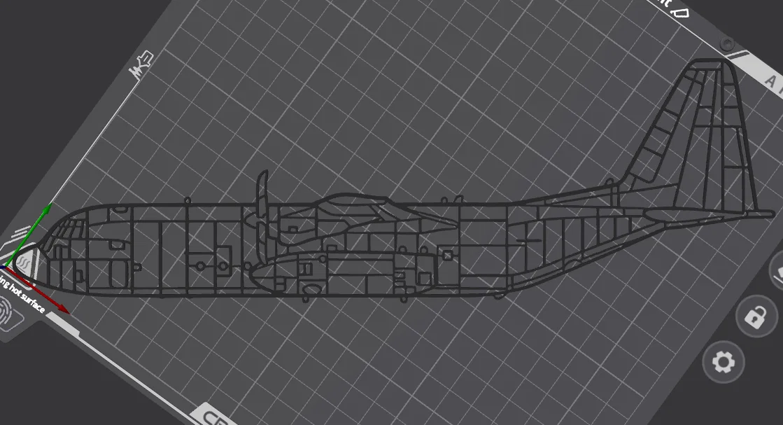 Mô hình trang trí tường máy bay C-130J Super Hercules in 3D - Image 3