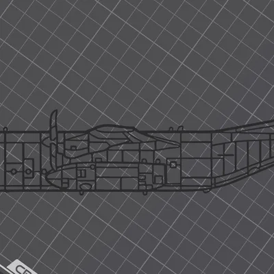 Mô hình trang trí tường máy bay C-130J Super Hercules in 3D