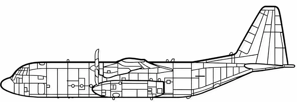 Mô hình trang trí tường máy bay C-130J Super Hercules in 3D - Image 4