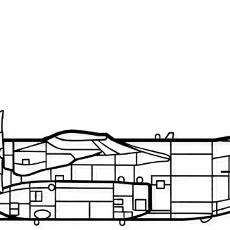 Mô hình trang trí tường máy bay C-130J Super Hercules in 3D