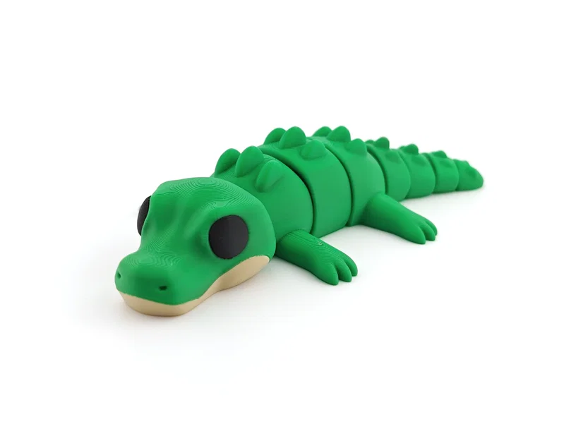 Mô hình cá sấu cử động linh hoạt (Articulated Alligator) in 3D - Image 1