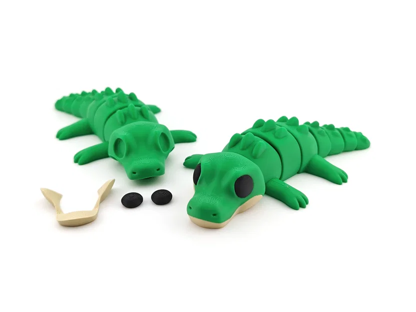 Mô hình cá sấu cử động linh hoạt (Articulated Alligator) in 3D - Image 2